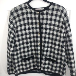 Black & White Checkerboard Sweater